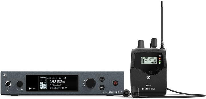 Immagine prodotto Sennheiser Set EW IEM G4-A1 per sistemi di monitoraggio wireless 470 - 516 MHz LED (Pellicola di protezione dello schermo)