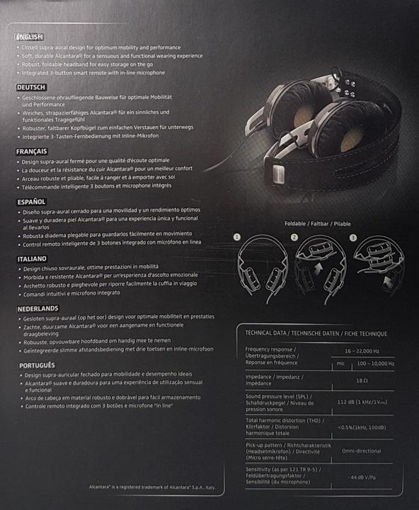 Produktbild Sennheiser MOMENTUM 2 i (Apple Remote) (Kabelgebunden)
