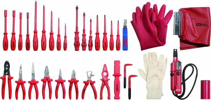 Immagine prodotto KS Tools Set di attrezzi professionali per elettricisti, 30 pezzi, IEC 60900 (30 pezzi)