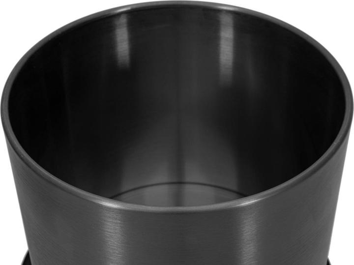 Actual product image Europalms STEELECHT-30 Nova, stainless steel planter, anthracite, Ø30cm