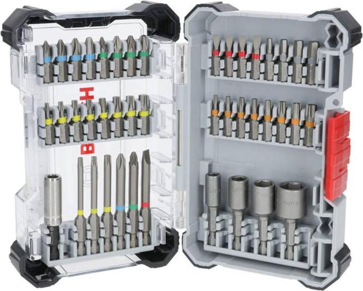 Productafbeelding Bosch Professional Bit Set Extra Hard (PH1 / PH2 / PH3 / PZ1 / PZ2 / PZ3 / HEX3 / HEX4 / HEX5 / HEX6 / T10 / T15 / T20 / T25 / T27 / T30 / T40 / SL3 / SL4 / SL5 / SL6 / TH10 / TH15 / TH20 / TH25 / TH27 / TH30 / TH40)
