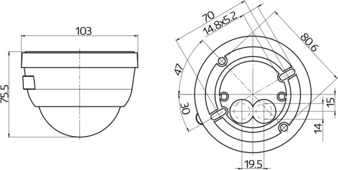 Actual product image BEG Presence sensor PD4-S-DAA4G-P Slave, surface mounting (12 m)