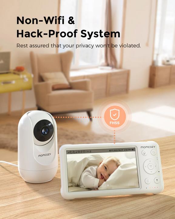 Image du produit Momcozy Moniteur vidéo pour bébé (Vidéo et audio, 300 m)