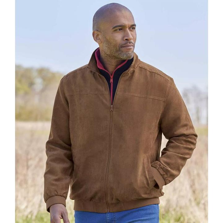 Actual product image Atlas For Men Mens Faux Suede Water Repellent Jacket (L)