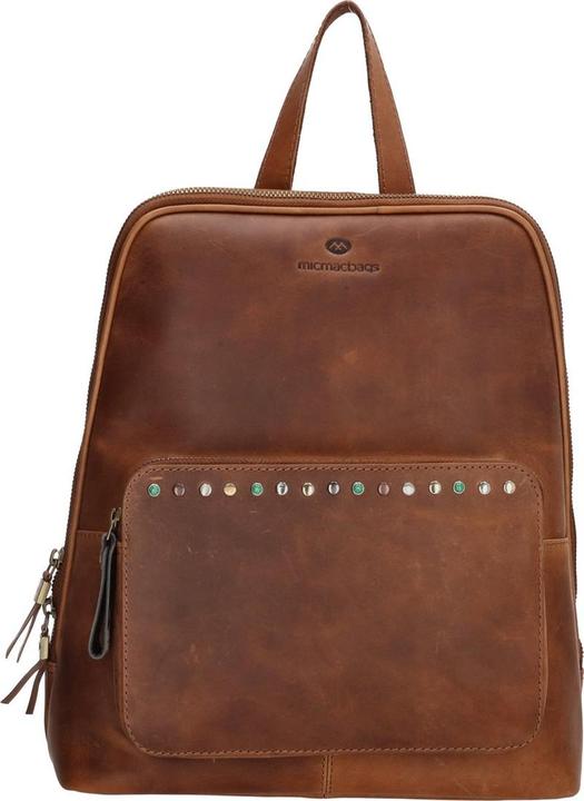 Micmacbags Meisterwerk Rucksack - Cognac - 100% Leder