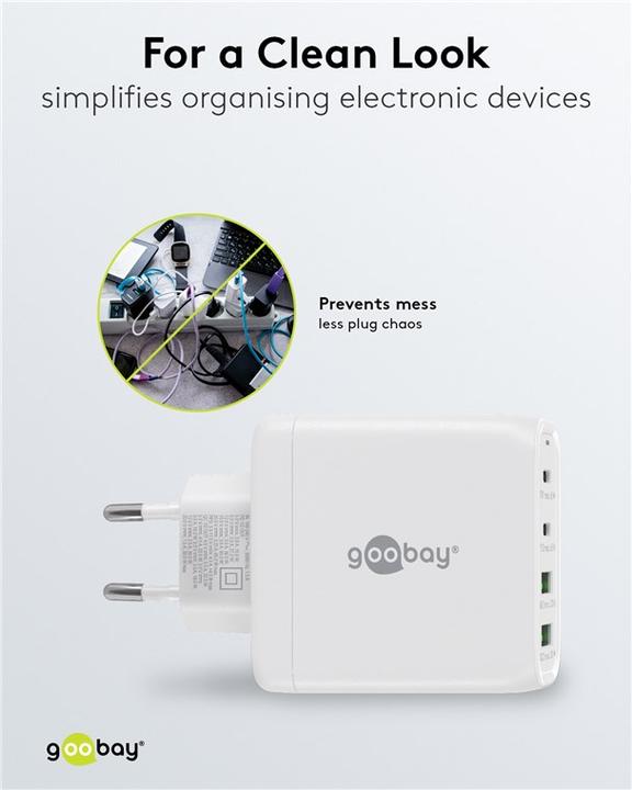 Actual product image Goobay Multiport quick charger (68 W)