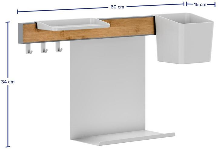 Actual product image tesa Kitchen organiser combi set S for gluing, installation without drilling