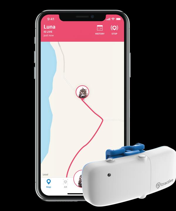 Produktbild Tractive GPS Tracker für Katzen mit Aktivitätstracking (Katze, Spazieren)