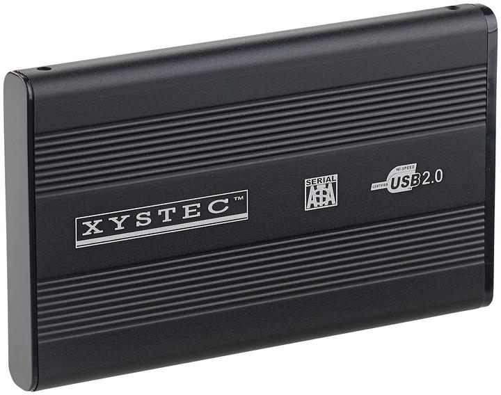 Actual product image Xystec 2.5" aluminum hard drive enclosure USB 2.0 for SATA hard drives (2.5")