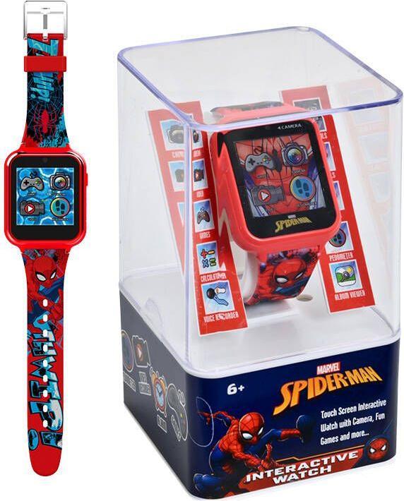 Productafbeelding Accutime Kids Smart Watch Spider-Man (rood): Selfie camera, foto & video, stopwatch, 6 spelletjes, 3... (40 mm)