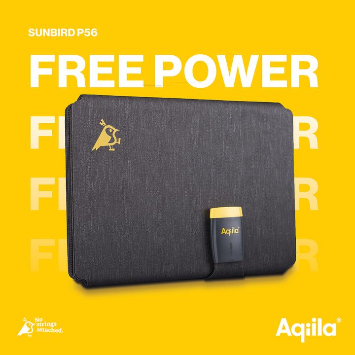 Immagine prodotto Aqiila Sunbird P56 - Pannello solare pieghevole (56 W, 1.34 kg)