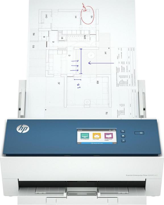 Actual product image HP ScanJet Enterprise Flow N9000 sn1 Scanner (Ethernet, USB)