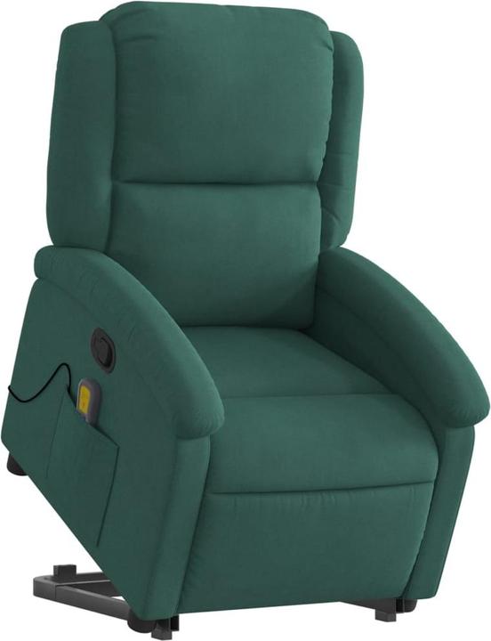 Actual product image VidaXL Massage chair with stand-up aid velvet