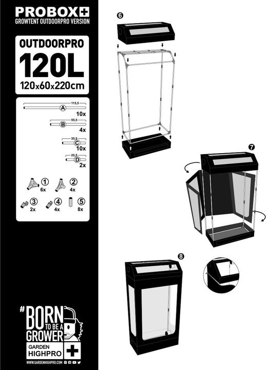 Produktbild Garden HighPro Garden High Pro Pro Box Outdoorpro 120L