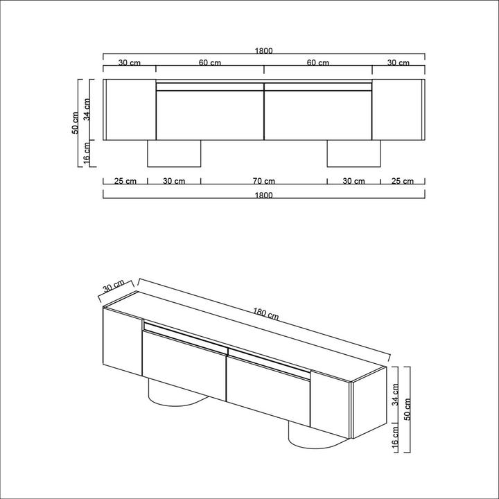 Produktbild Skye Decor Bohem Black TV Stand