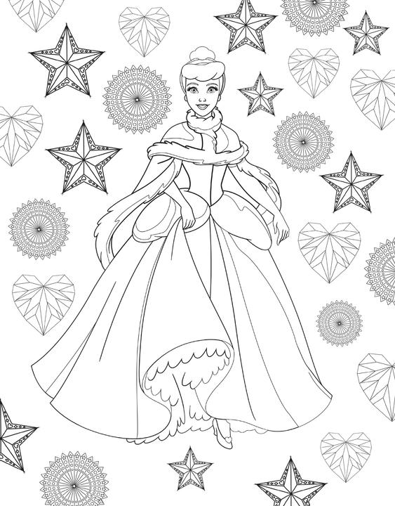 Actual product image Panini Disney: Christmas colouring pad: 40 festive motifs to colour in