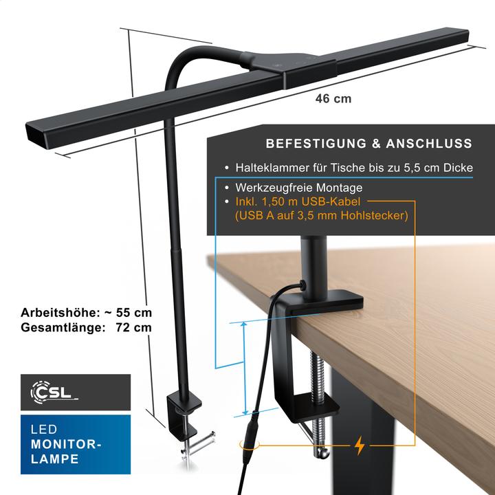 Produktbild CSL Monitorlampe