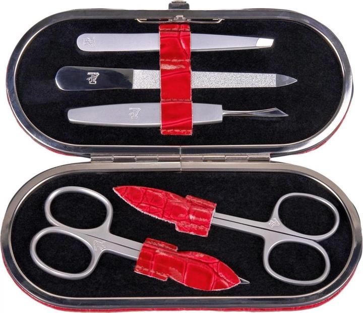 Image du produit Sacher TF200R.1003 - 5-pièces manucure case manicure set red leather