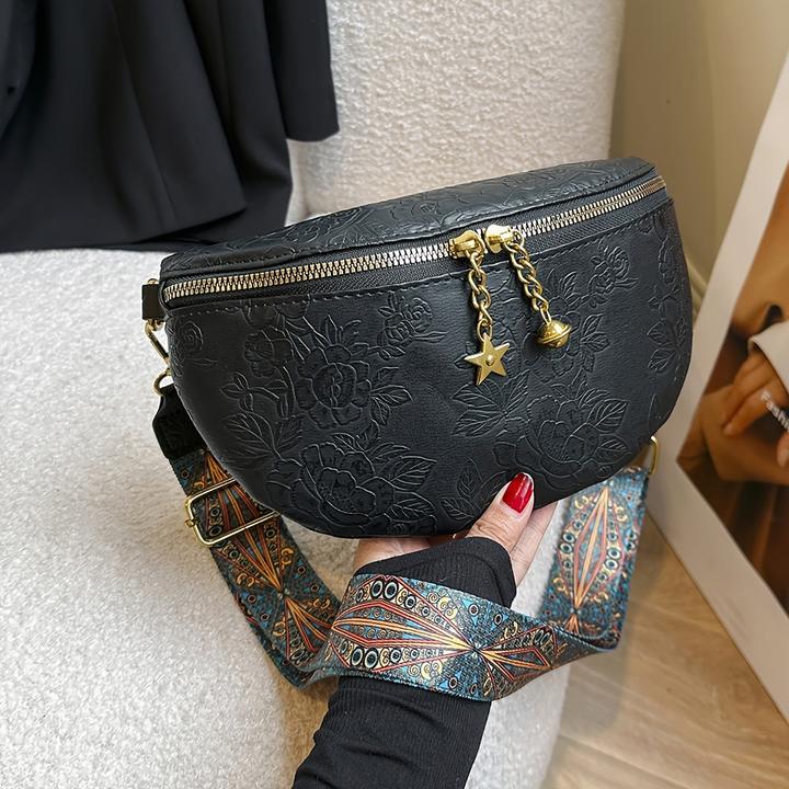Immagine prodotto Only-Bags.Store Borsa crossbody con motivo floreale retrò ed elegante, confezione classica strutturata con fantasia