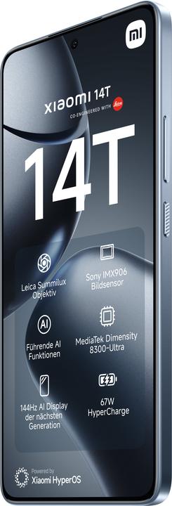 Image du produit Xiaomi 14T (256 Go, Bleu Titan, 6.67", Double SIM, 50 Mpx, 5G)