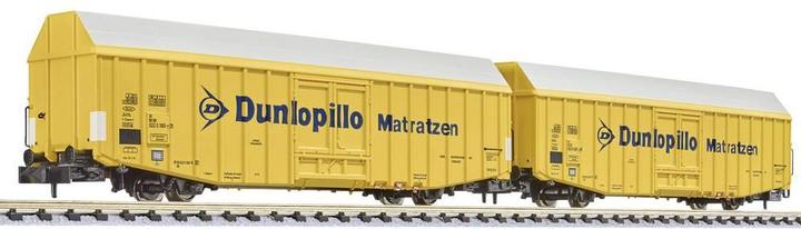 Liliput L260160 N 2er Güterwagen Dunlopillo der DB (Spur N)