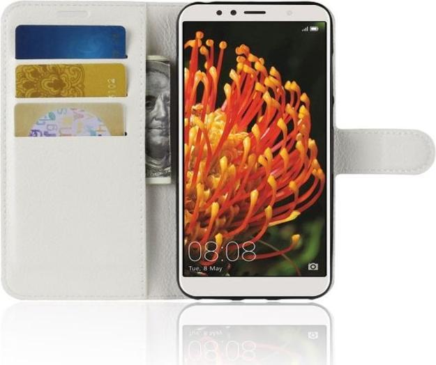 Productafbeelding MU Classic Litchi Leren Boekomslag Serie (Huawei Y6 (2018))