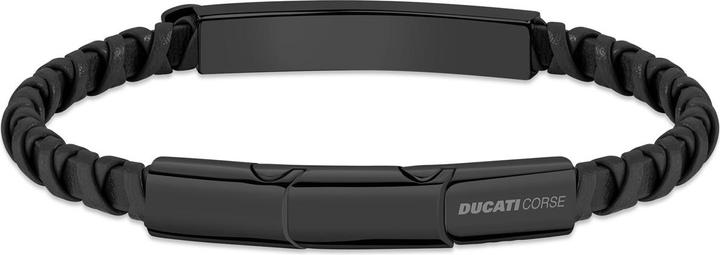 Produktbild Ducati Incrocio Armband (22 cm, Edelstahl, Leder)