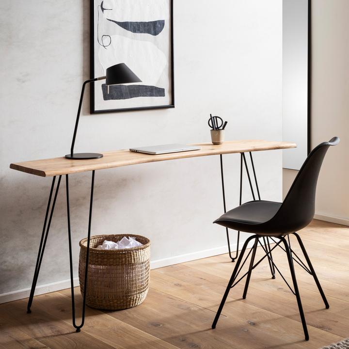 Immagine prodotto FineBuy Schreibtisch Bürotisch 150 cm Akazie Massivholz Computertisch Baumkante