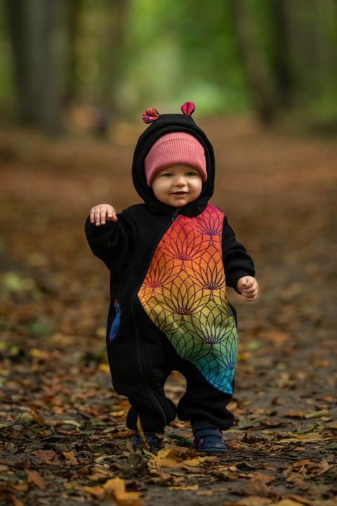 Image du produit Lennylamb Bear Romper - Lotus arc-en-ciel (68)