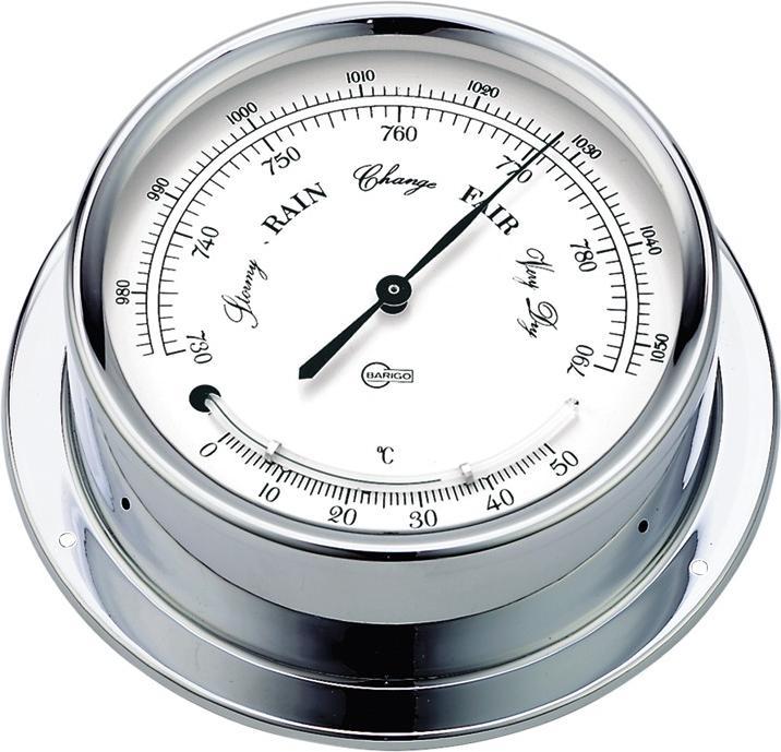 Actual product image Barigo Baro/Thermometer Regatta, Chrom 100mm