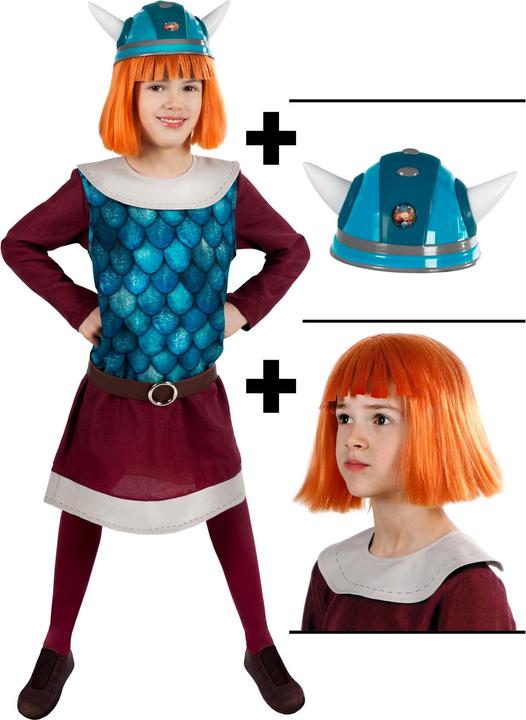 Produktbild Maskworld Wickie Kostüm für Kinder mit Perücke & Helm (134, 140)
