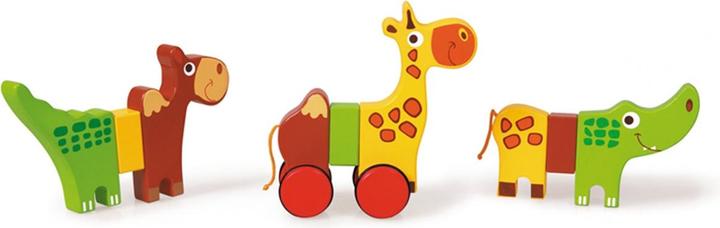 Actual product image Scratch Magnetic animals on wheels
