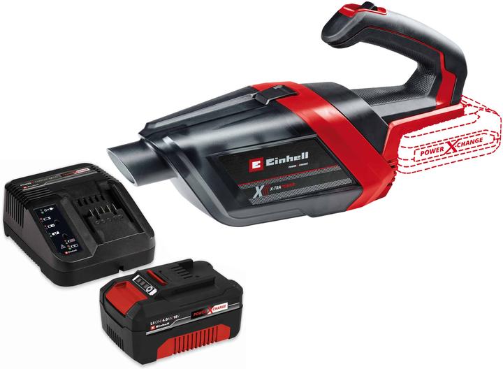 Actual product image Einhell Cordless vacuum cleaner TE-HV 18/06 Li Kit (1x 4.0 Ah)