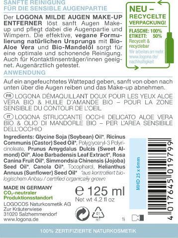 Produktbild Logona Augen-Make-up-Entferner (Make-Up Entferner, 125 ml)