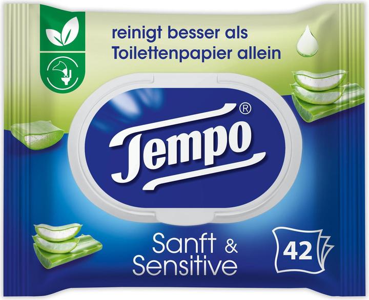 Tempo Feuchttücher sanft&sensitiv Aloe Vera (42 Stück)