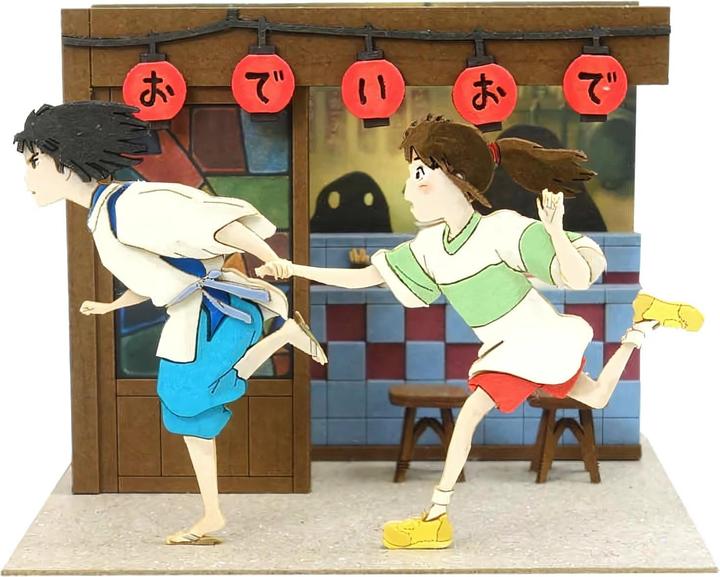 Produktbild Sankei Chihiros Reise ins Zauberland - Haku und Chihiro auf der Flucht - Paper Art Box