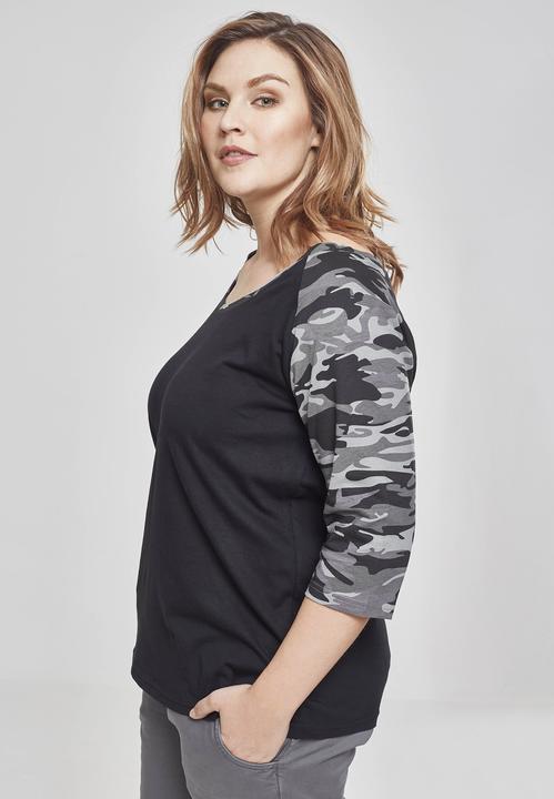 Immagine prodotto Urban Classics Tee Raglan 3/4 da donna a contrasto (5XL)