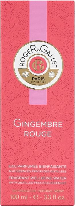 Image du produit Roger & Gallet Eau parfumée Gingembre Rouge Fresh (Brume corporelle, 100 ml)