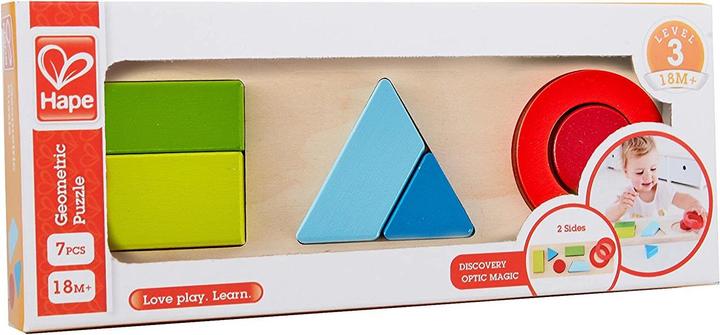 Actual product image Hape Geometry Puzzle (6 pieces)