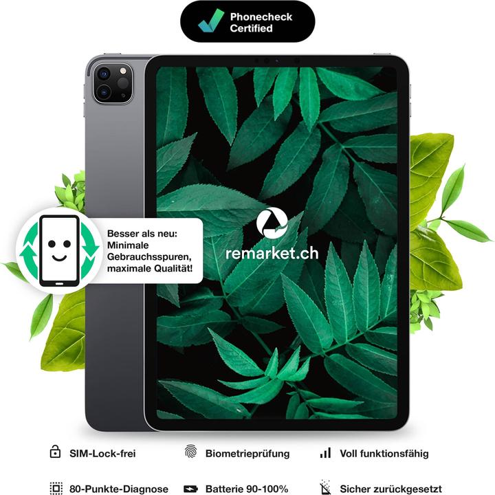 Image du produit remarket.ch iPad Pro 11 2ème génération (2020) (11", 256 Go, Space grey, B / Très bon)
