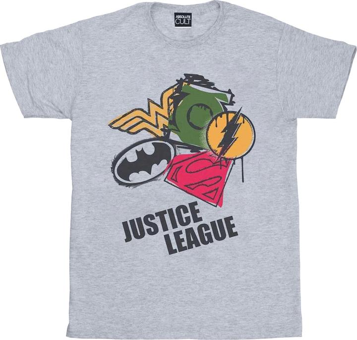 Produktbild Justice League Spray Logos TShirt (XL)