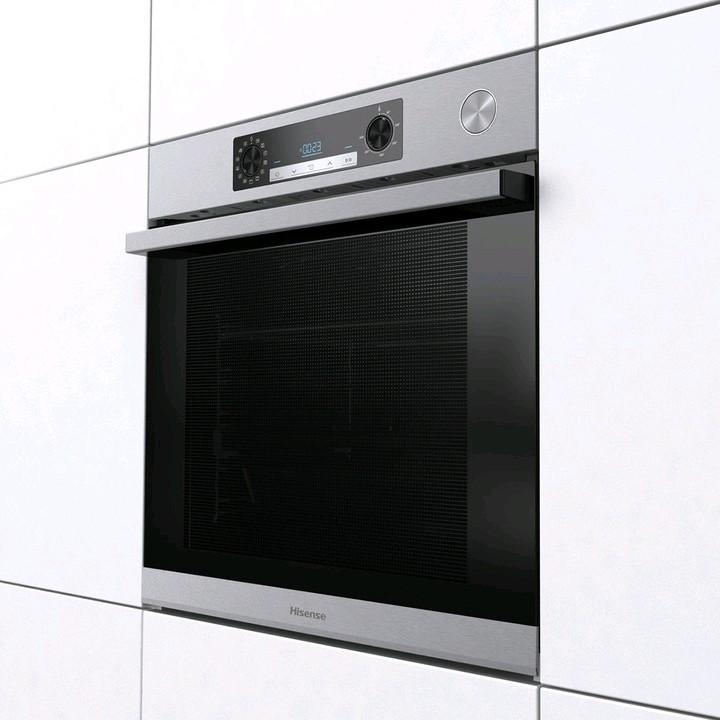 Produktbild Hisense BSA66226AX Backofen 77 L 3500 W A Schwarz, Grau, Edelstahl