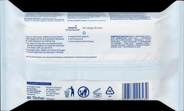 Actual product image dm babylove Wet washcloths