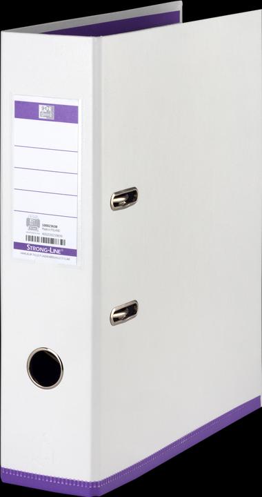 Produktbild Elba Ordner myColour, Rückenbreite: 80 mm, weiss-violett DIN A4, Einband aussen (A4, 80 mm, 1 Stück)