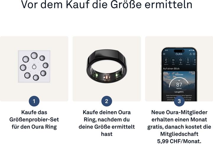Immagine prodotto Oura Ring Gen3 Heritage (Nero)