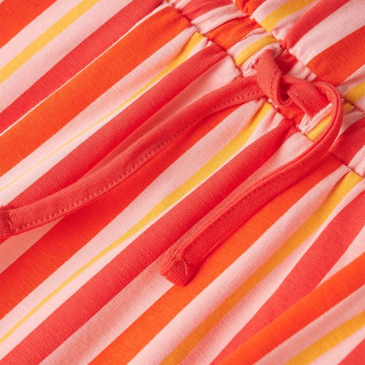 Produktbild VidaXL Kinderkleid mit Kordelzug Rosa und Rot 128,Material: 95 (128)