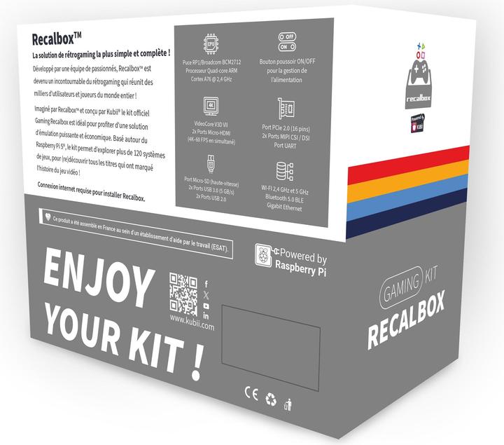 Image du produit HutoPi Kit de jeu Raspberry Pi 5 RECALBOX version