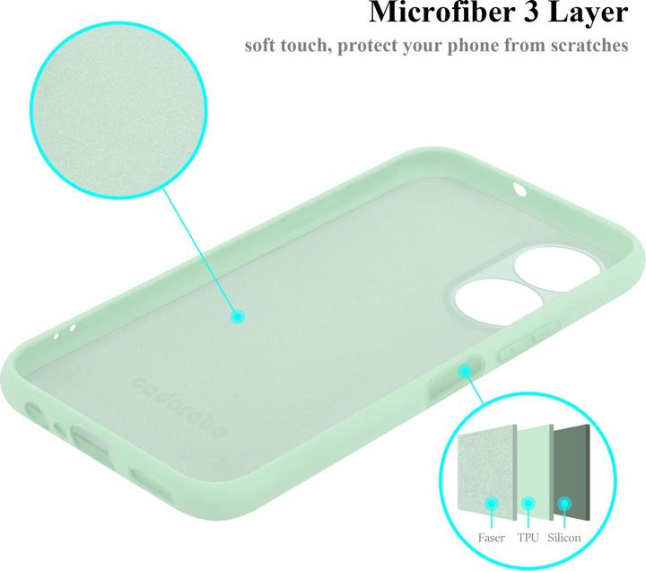 Actual product image Cadorabo TPU Liquid Silicone Case Cover for Honor X7 (Honor X7)