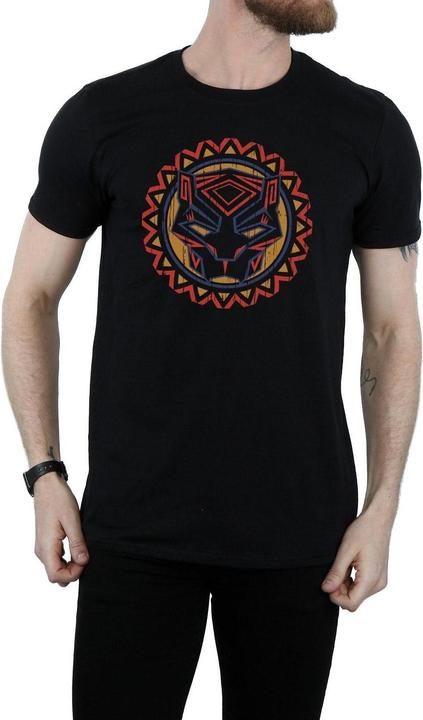 Actual product image Mens Black Panther Tribal Panther Icon T-Shirt (S)