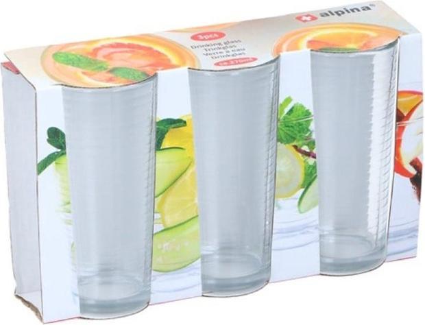 Actual product image alpina Drink glass 270ml 3pcs (0.27 l, 3 x)